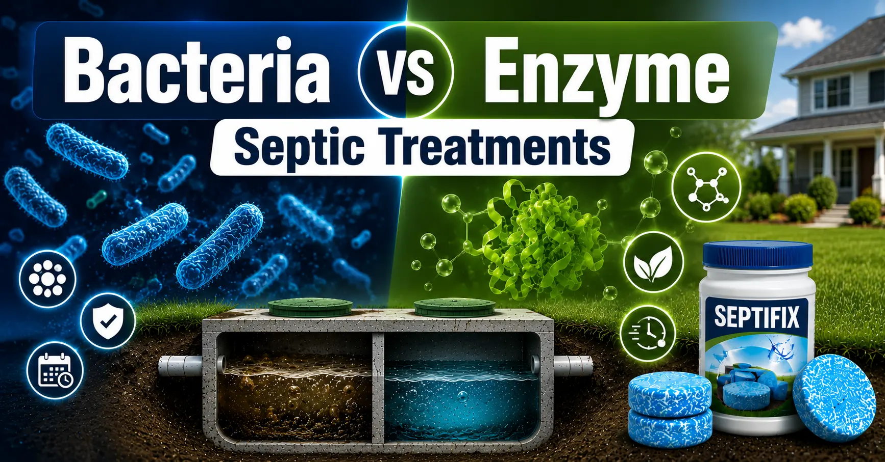 Bacteria vs Enzyme Septic Treatments