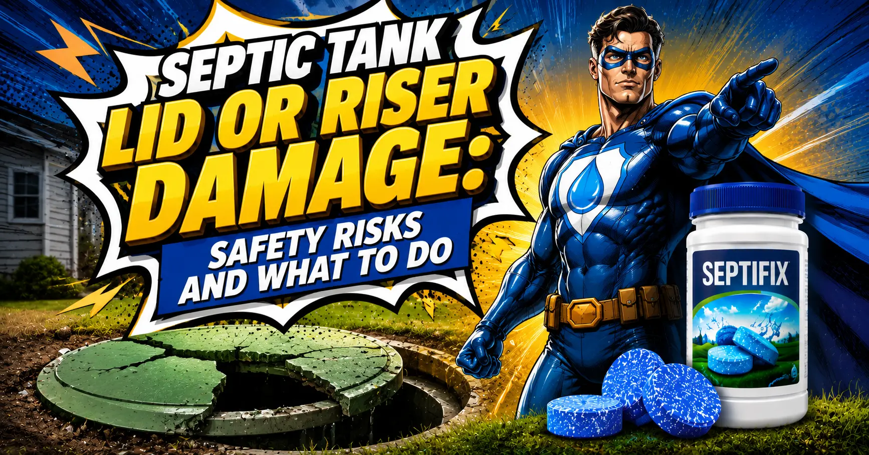 Septic Tank Lid Or Riser Damage