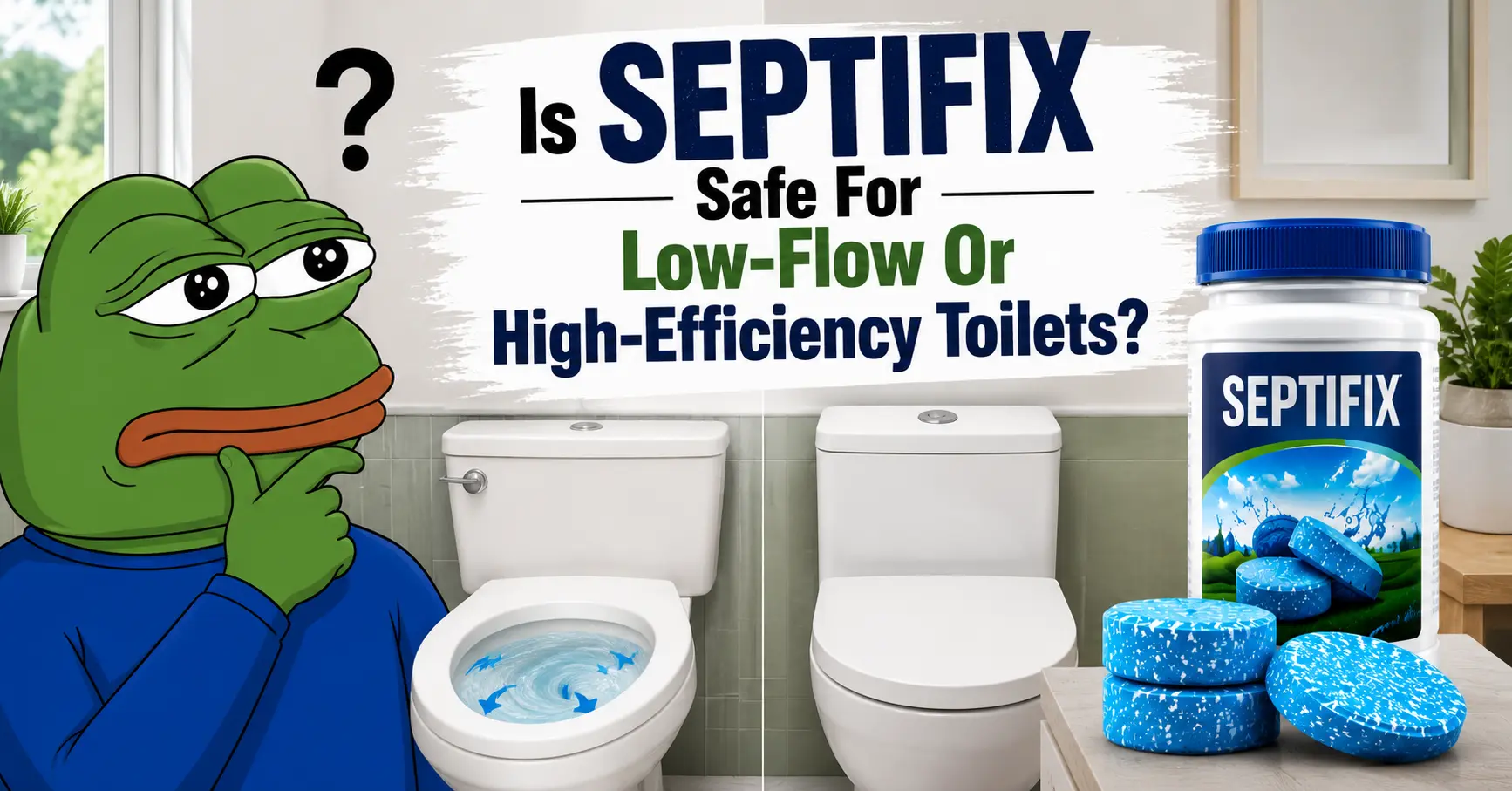 Is Septifix Safe For Low-Flow Or High-Efficiency Toilets