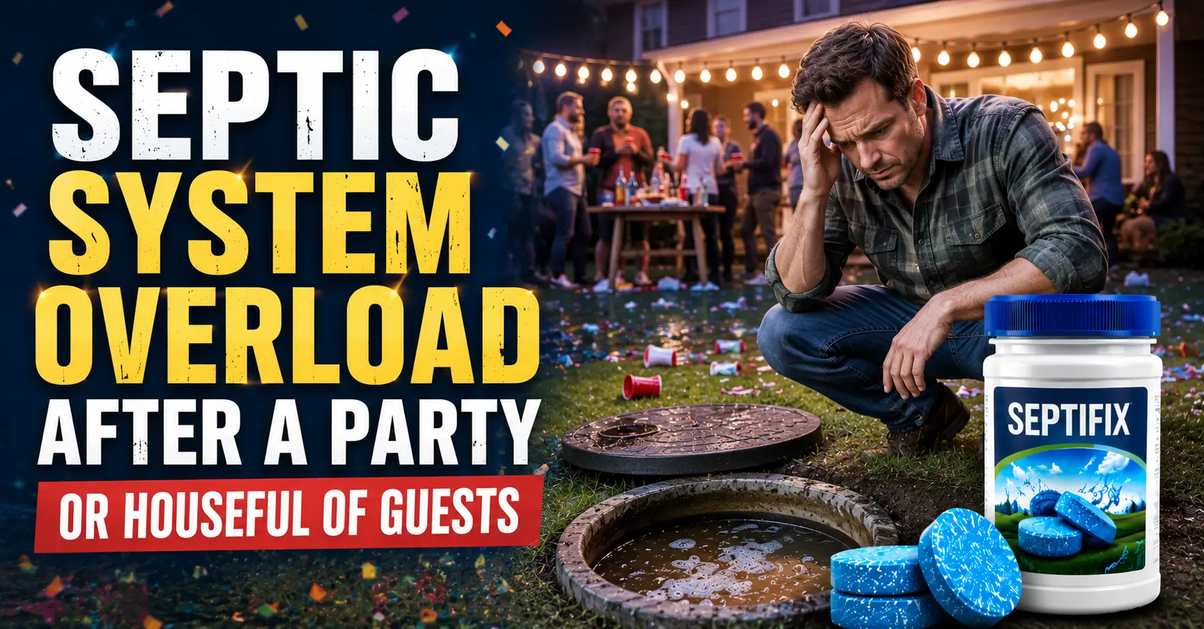 Septic System Overload After A Party Or Guests