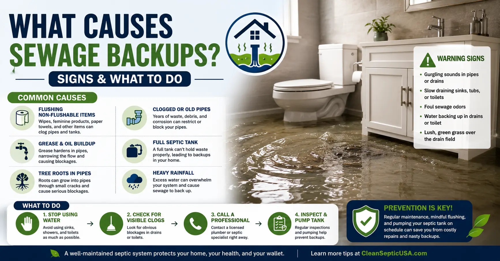 Septifix guide: What Causes Sewage Backups