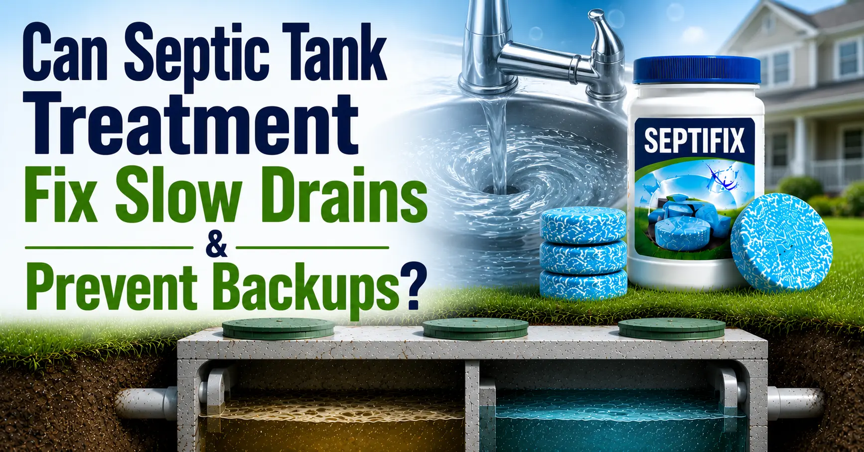 Can Septic Tank Treatment Fix Slow Drains And Prevent Backups