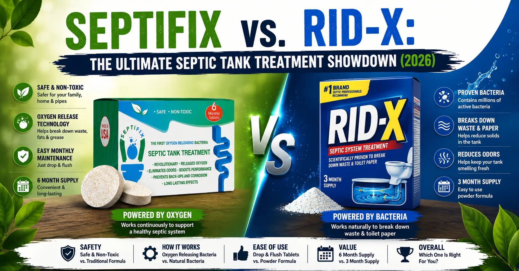 Septifix vs Rid-X Comparison
